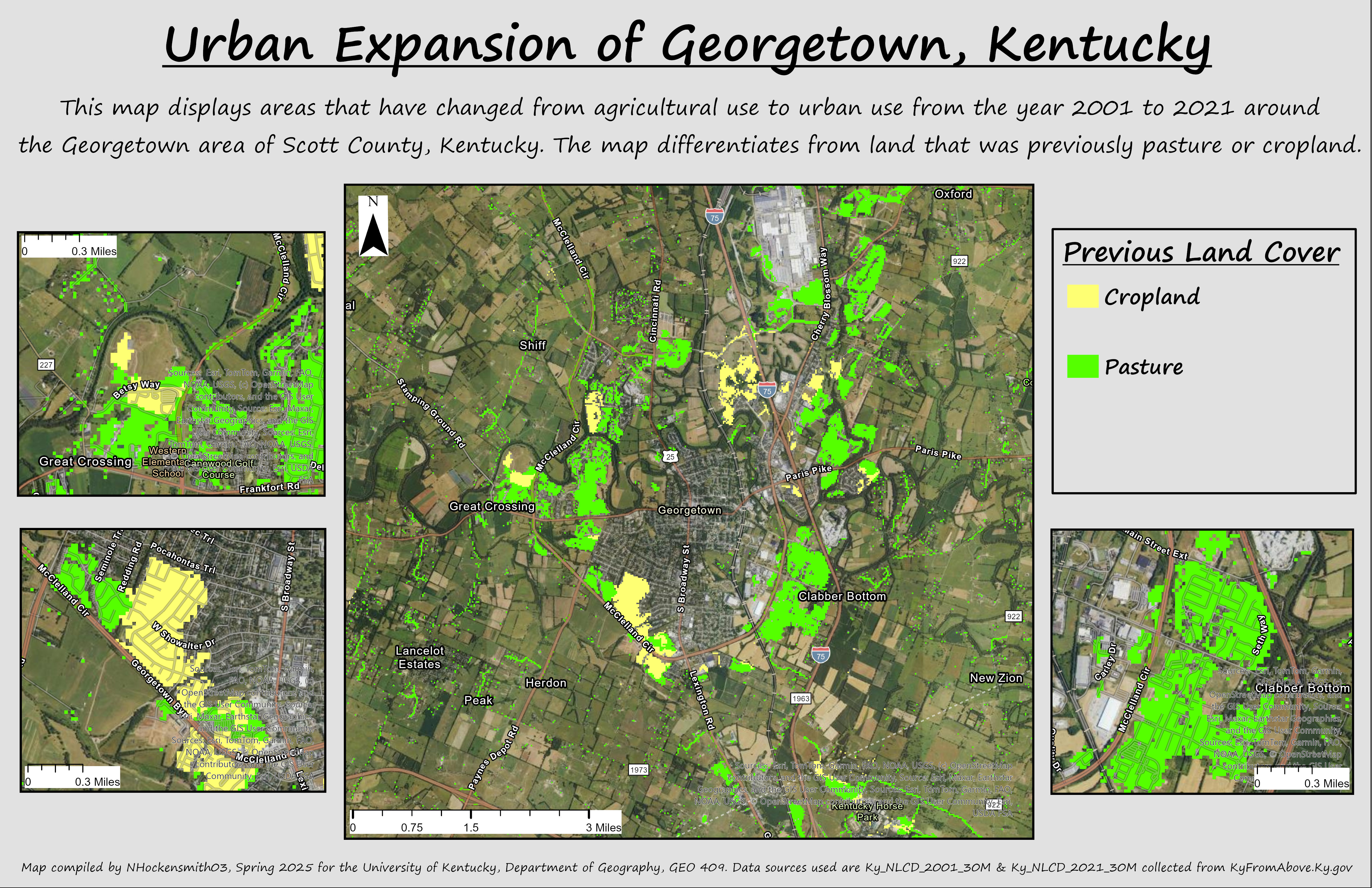 Urban Expansion of Georgetown, Kentucky